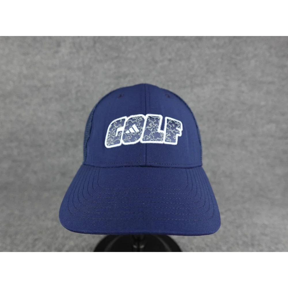 Adidas Golf Trucker Hat Navy Blue One Size Fits Most Mesh Back